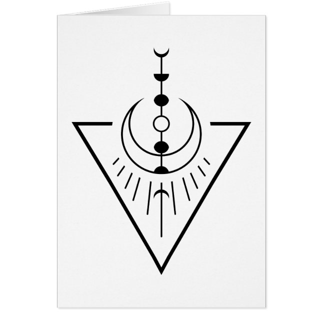rising sun moon phases cards (Front)