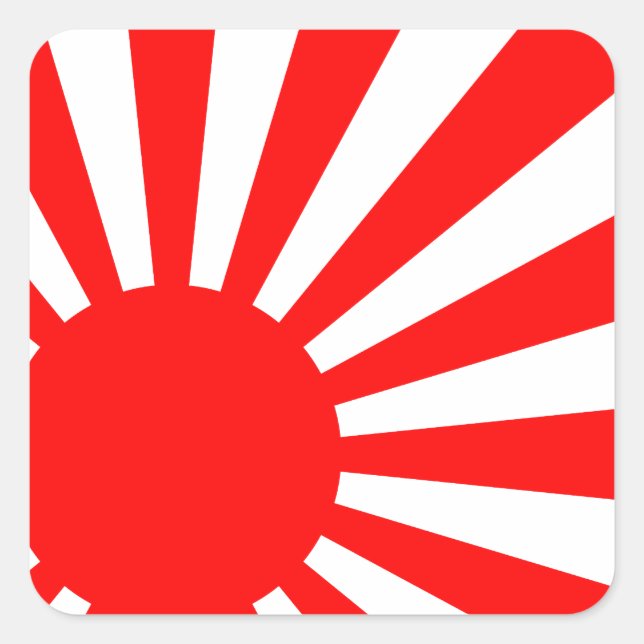 Rising Sun Square Sticker (Front)