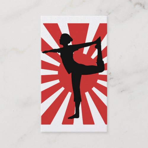 Rising Sun Yoga #1 Premium Gold Business Card