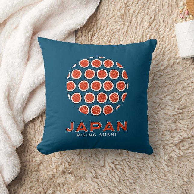 Rising Sushi Throw Pillow (Blanket)