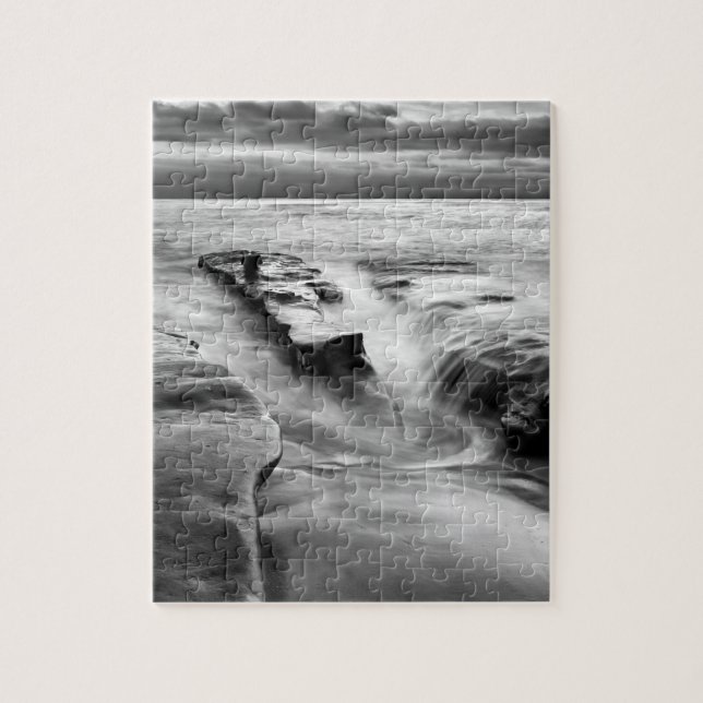 Rising Tide At The Beach Jigsaw Puzzle (Vertical)