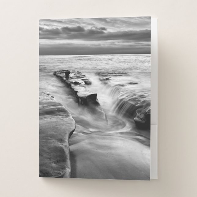 Rising Tide At The Beach Pocket Folder (Front)