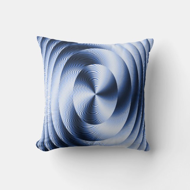 Rising waves... throw pillow (Front)