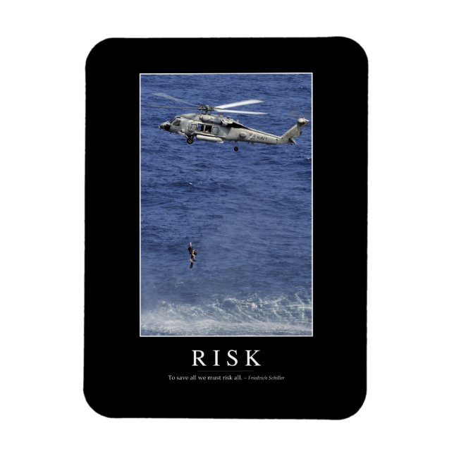 Risk: Inspirational Quote 1 Magnet (Vertical)