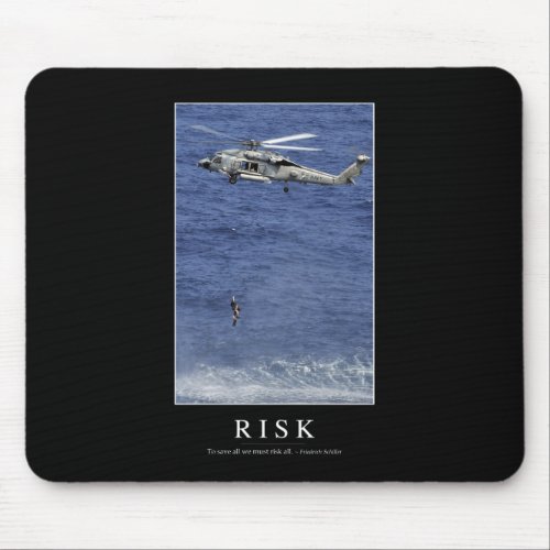 Risk Inspirational Quote 1 Mouse Pad