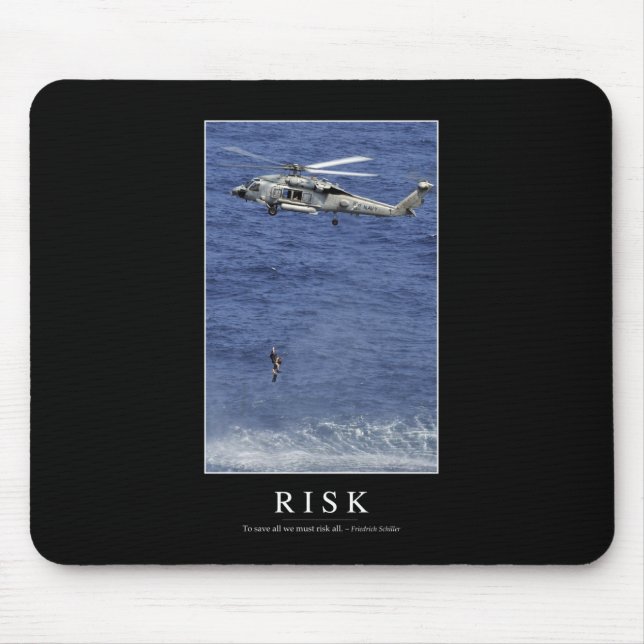 Risk: Inspirational Quote 1 Mouse Pad (Front)
