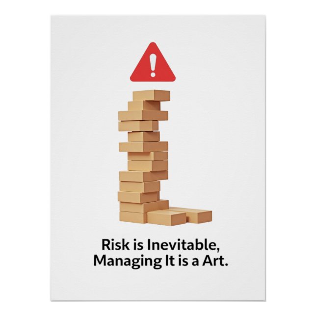 Risk is Inevitable. Managing It is an Art Poster (Front)
