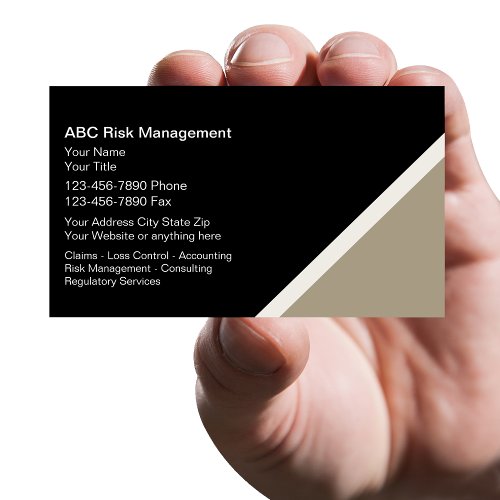 Risk Management Business Cards