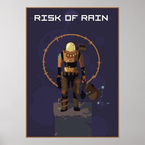 Risk of Rain Logo Poster