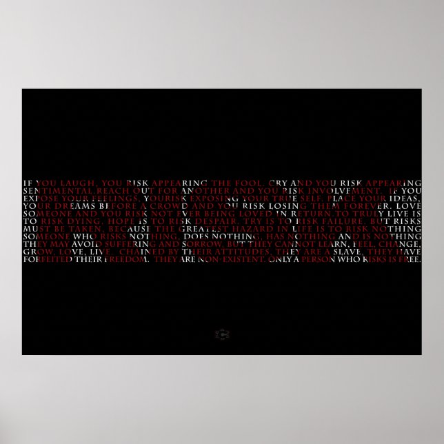 Risk Poster (Front)