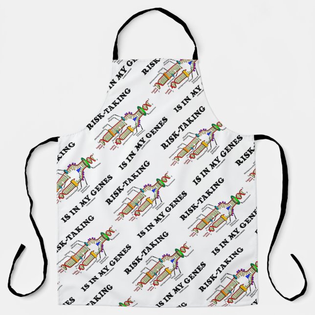 Risk-Taking Is In My Genes DNA Replication Humor Apron (Front)