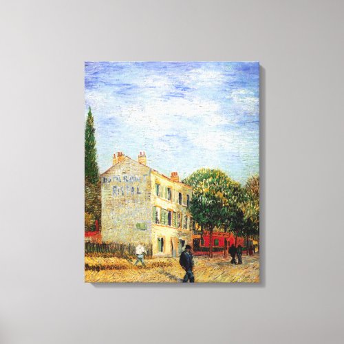 Rispal Restaurant at Asnieres by Vincent van Gogh Canvas Print