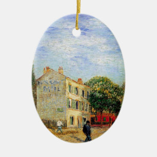Rispal Restaurant at Asnieres by Vincent van Gogh Ceramic Ornament
