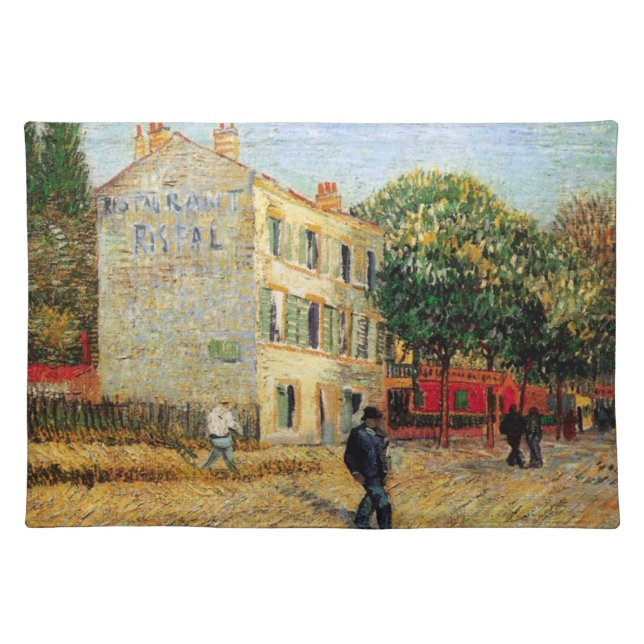 Rispal Restaurant at Asnieres by Vincent van Gogh Cloth Placemat (Front)