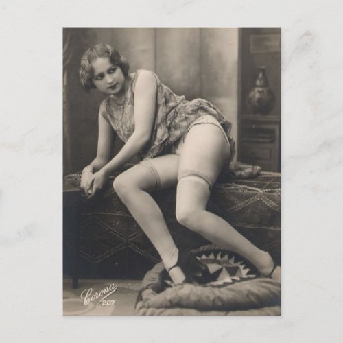 Risque french photo postcard