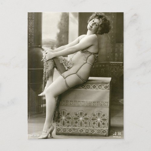 Risque french photo postcard