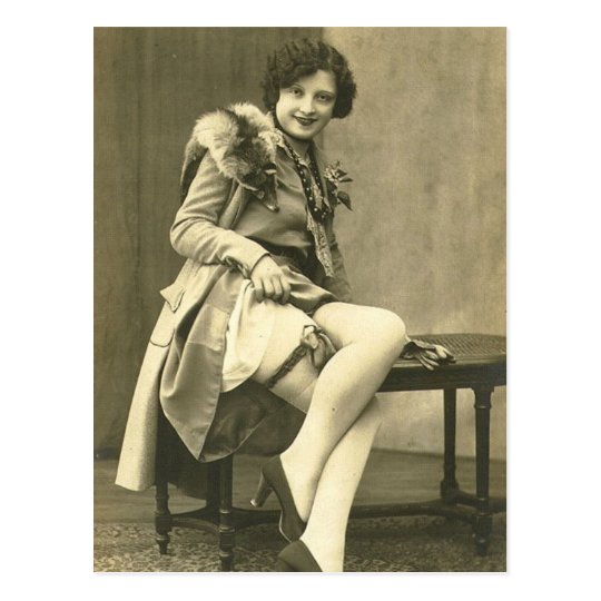 Risque french photo postcard | Zazzle.com