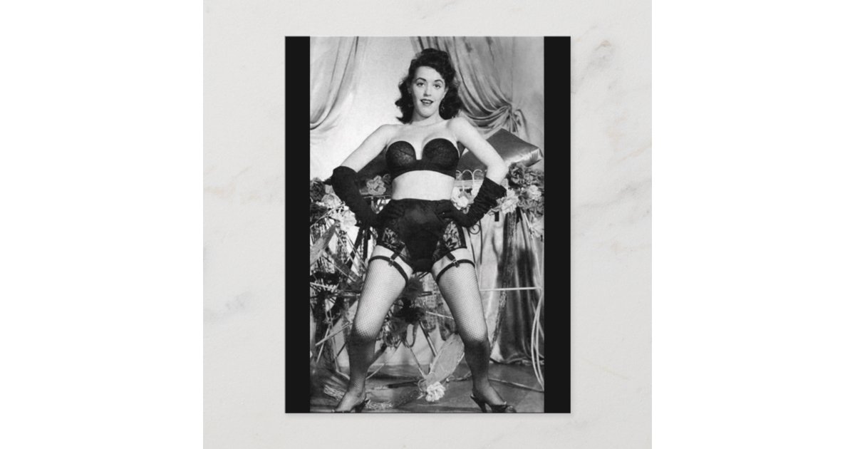 billetpris Udfordring udbytte Risqué vintage lingerie / dancer postcard | Zazzle