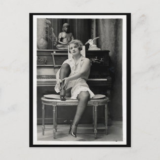 Risqué Vintage photo Postcard