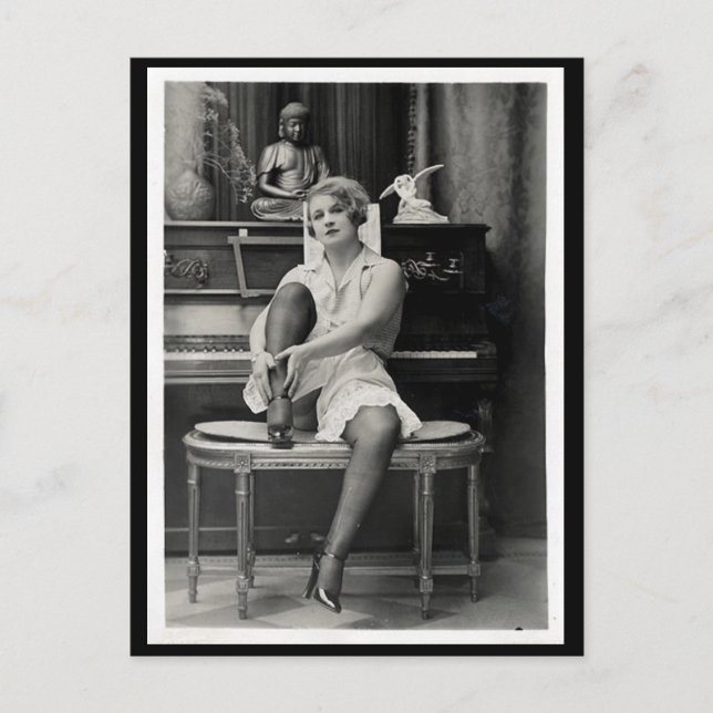 Risqué Vintage  photo Postcard (Front)