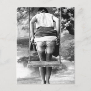 Risqué Vintage photo Postcard