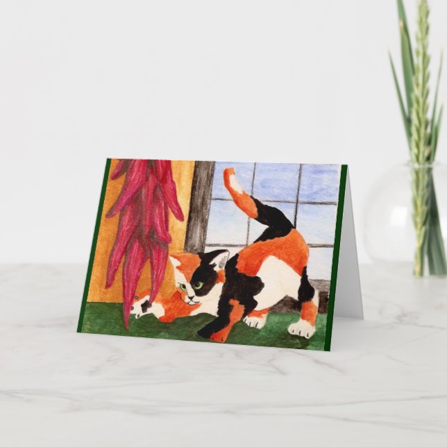 Ristra Kitty Holiday Card (Front)