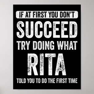 Rita If At First You Dont Succeed Try Doing What  Poster