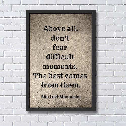 Rita Levi Montalcini  Neurobiologist  Scientist Framed Art