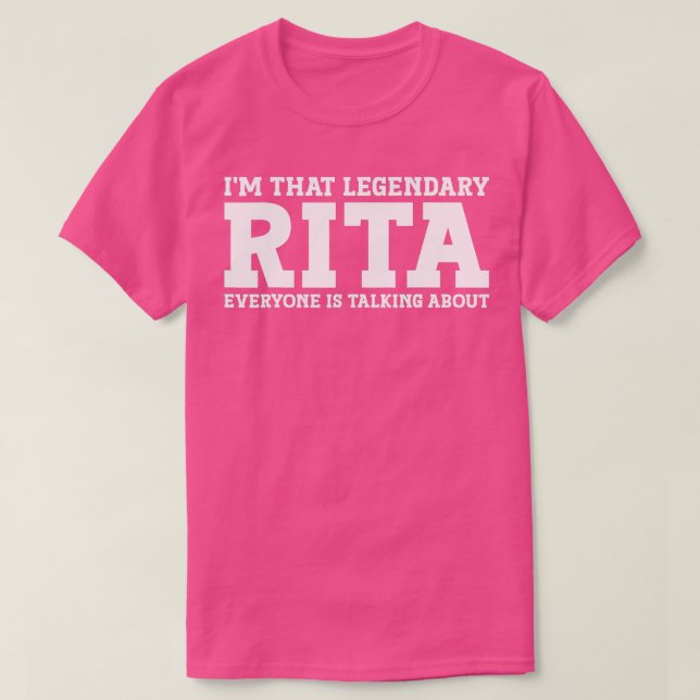 Rita Personal Name Women Girl Funny Rita  T-Shirt (Design Front)