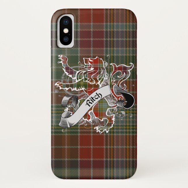 Ritch Tartan Lion Case-Mate iPhone Case (Back)