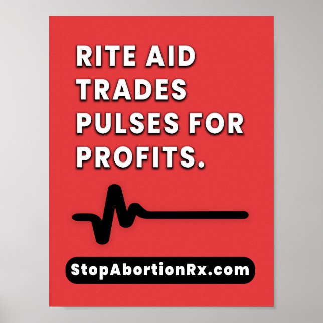 "Rite Aid" Poster 8.5x11" StopAbortionRx (Front)