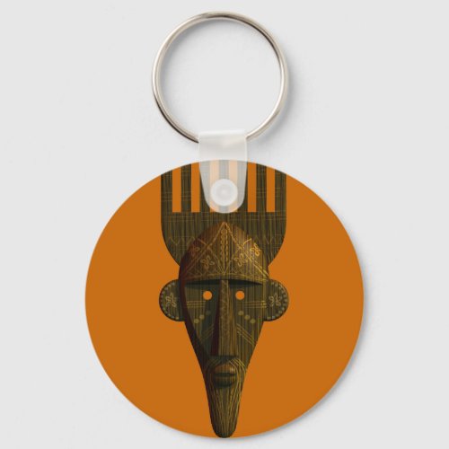 Ritual African Mask Keychain