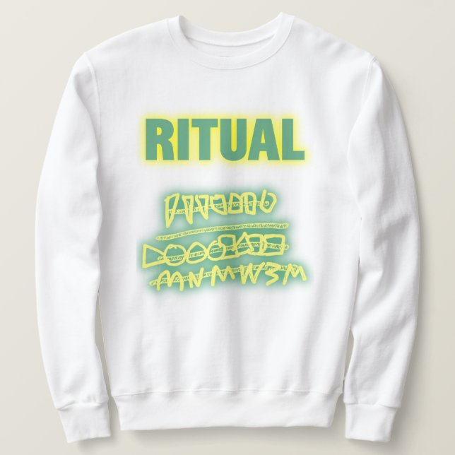 Ritual graffiti glow sweatshirt (Design Front)