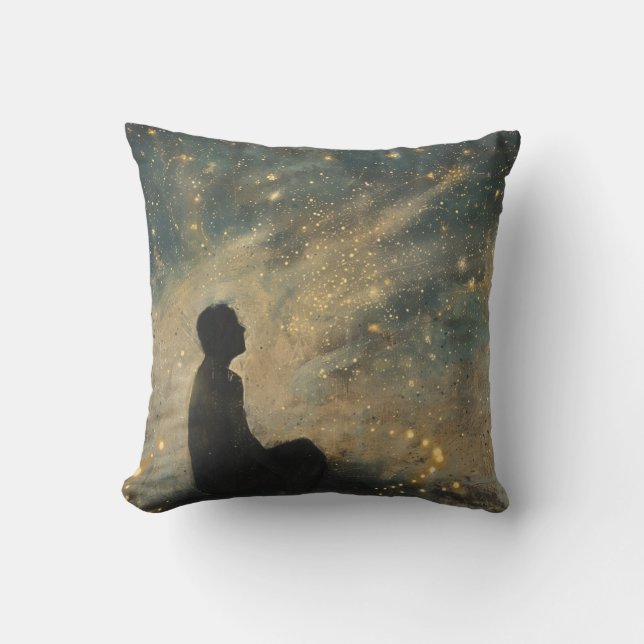 Ritual of Existence — Everyday Motion as Magic Throw Pillow (Front)