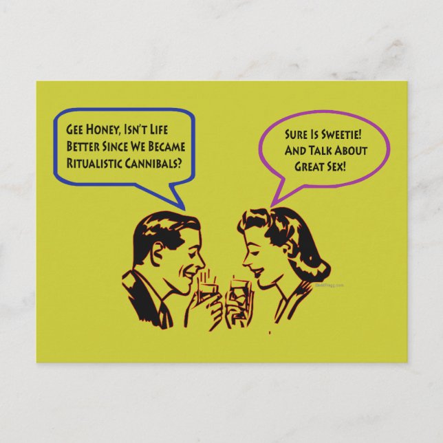 Ritualistic Cannibals Postcards (Front)