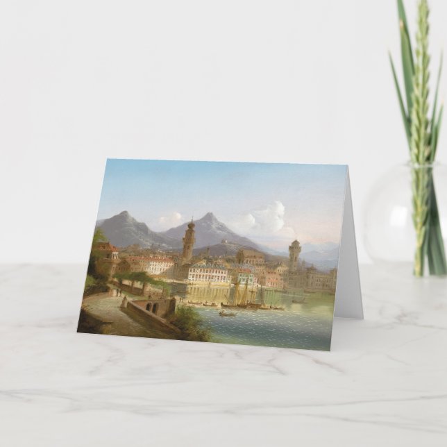 Riva on Lake Garda | Johann Wilhelm Jankowsky Card (Front)