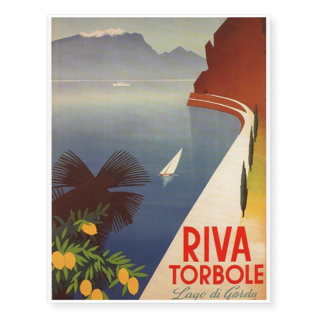 Riva Torbole, Lago di Garda Temporary Tattoos (Front)