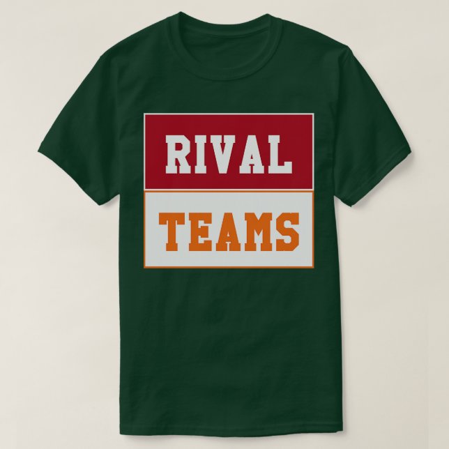 Rival Teams Alabama vs Tennessee TShirt (Design Front)