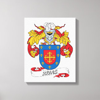 Rivas Family Crest Canvas Print