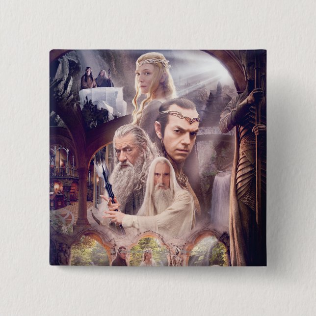 Rivendell Character Collage Button (Front)