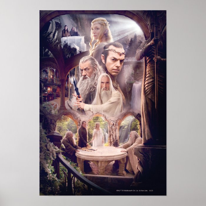 Rivendell Character Collage Print