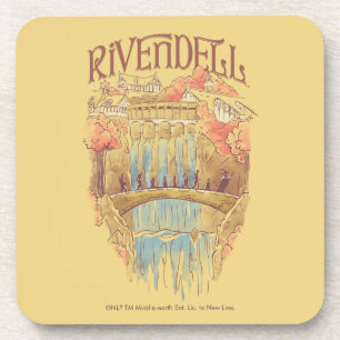 RIVENDELL™ Fellowship Watercolor Illustration Beverage Coaster