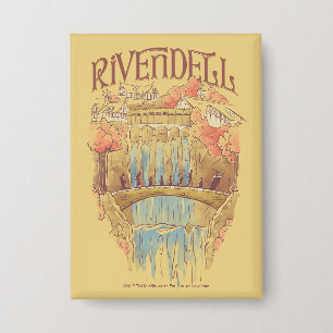 RIVENDELL™ Fellowship Watercolor Illustration Button