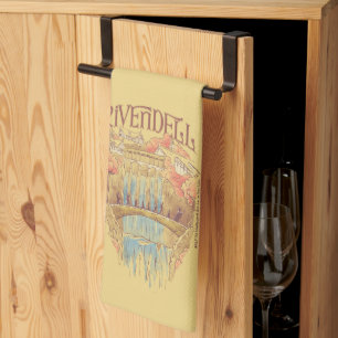 RIVENDELL™ Fellowship Watercolor Illustration Kitchen Towel
