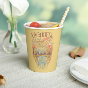 RIVENDELL™ Fellowship Watercolor Illustration Paper Cups