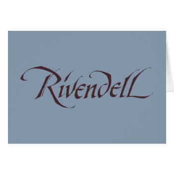 Rivendell Name Solid by thehobbit at Zazzle