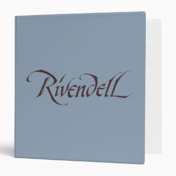Rivendell Name Solid 3 Ring Binder by thehobbit at Zazzle