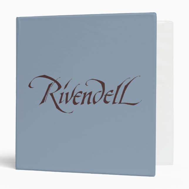 Rivendell Name Solid 3 Ring Binder (Front/Inside)
