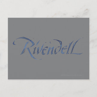 Rivendell Name Textured Postcard