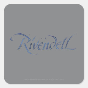 Rivendell Name Textured Square Sticker
